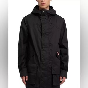 NWT Hunter Downing Hooded Rain Trench Coat Jacket Size L